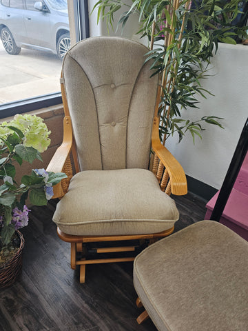 Rocker chair with ottoman